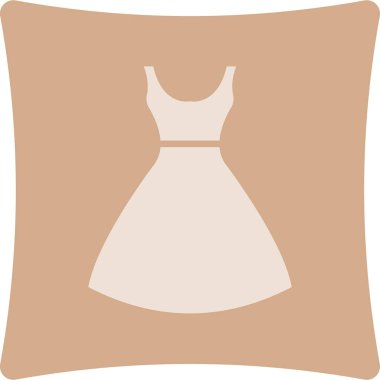 elbise simgesi vektör illüstrasyonu