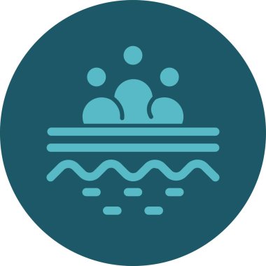 Su simgesinin vektör illüstrasyonu