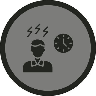 Bir insan simgesinin vektör illüstrasyonu