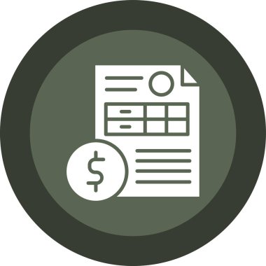 İş ve finans simgesinin vektör illüstrasyonu