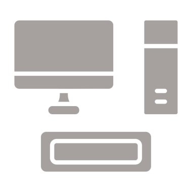 Yazıcı düz simgesi beyaz arka plan, vektör, illüstrasyon izole