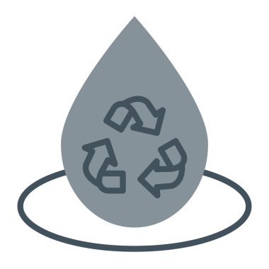 Su damlası. Web simgesi basit illüstrasyon