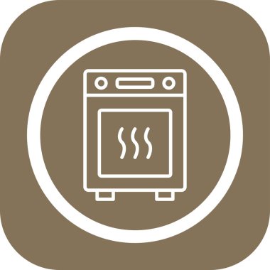 Sosisli fırının vektör simgesi