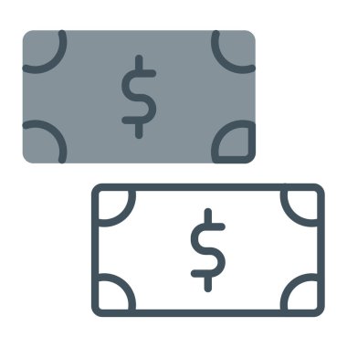 Dolar simgesi vektör illüstrasyonu