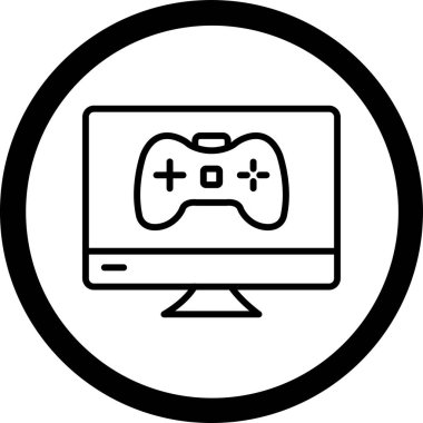 Oyun. Web simgesi basit illüstrasyon
