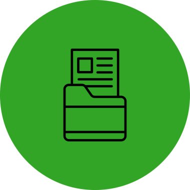 Eşsiz Yazıcı Vektör Satır Simgesi