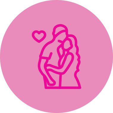 aşk çifti vektör simgesi