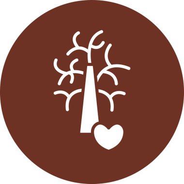 ağaç simgesi vektör illüstrasyonu