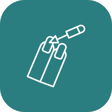 Modern b 'nin vektör illüstrasyonu şırınga ikonundan yoksun