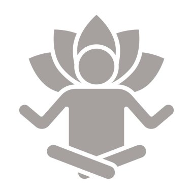 Yoga Pozu. Web simgesi