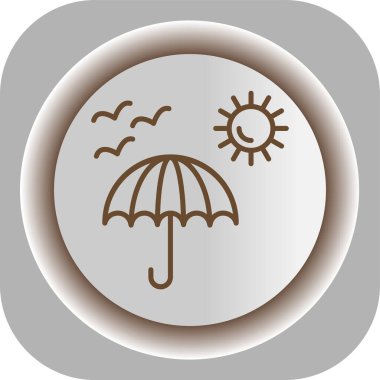 Hava durumu ikonu. vektör illüstrasyonu