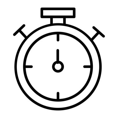 Alarm saat simgesi ana hat vektörü. Saat nöbeti. saat zamanı