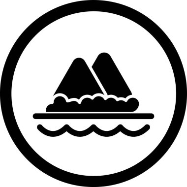 Kişisel ticari rozetin vektör simgesi