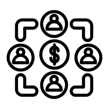 iş ve takım çalışması vektör simgesi