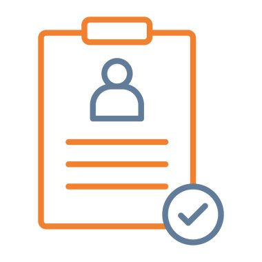 Kimlik kartı. Basit simge