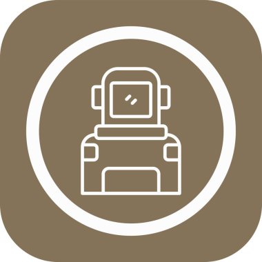 vektör yazıcı simgesi çizimi