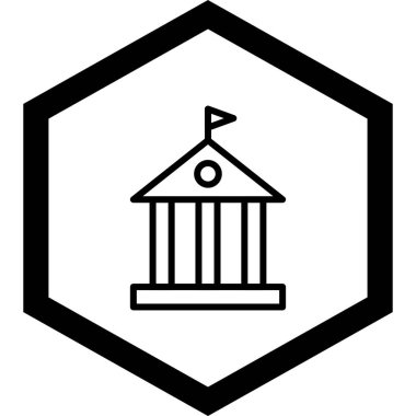 Bir bayrak simgesinin vektör illüstrasyonu