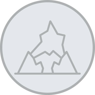 Noel ağacı simgesi, vektör illüstrasyonu