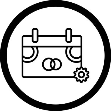 Web simgesi, dişlilerin vektör illüstrasyonu