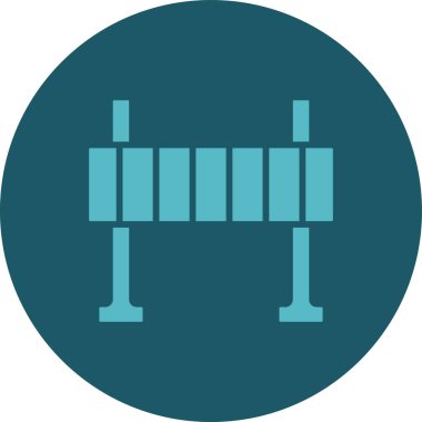 barkod simgesi. Web için barkod vektör simgelerinin basit illüstrasyonu