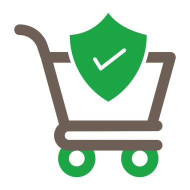 Kalkanlı bir alışveriş arabası.