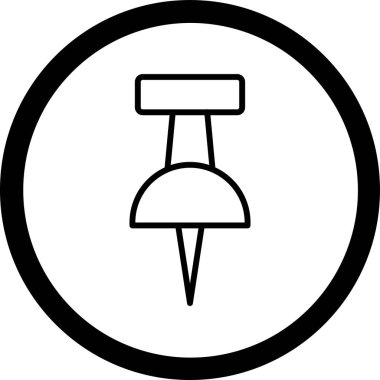 pin ağ simgesi, vektör illüstrasyonu