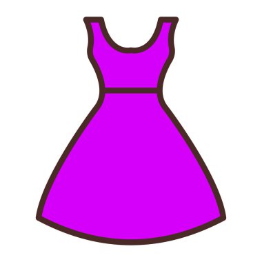Elbise. Web simgesi basit illüstrasyon