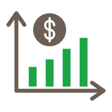 Dolar işareti vektör simgesi