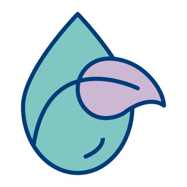 Su damlası. Web simgesi tasarımı illüstrasyonu