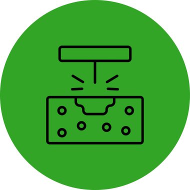 Benzersiz elektrik soket vektör simgesi