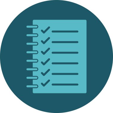 Kişisel ve ticari kullanım için onay listesi vektör simgesi simgesi çizimi..