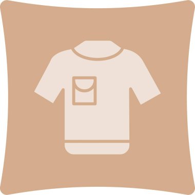 shirt simgesi vektör illüstrasyonu