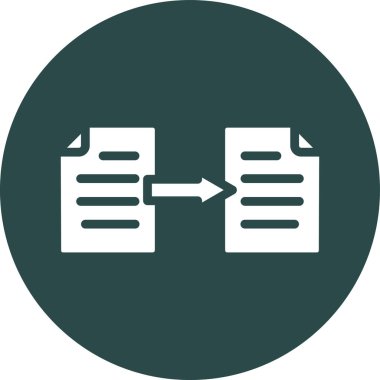 Ağ simgesi. Web tasarımı için basit belge vektör simgesi çizimi