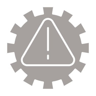 dişli düz vektör simgesi