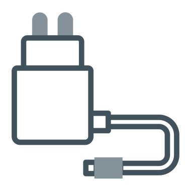 Güç Eklentisi simgesi, vektör illüstrasyonu