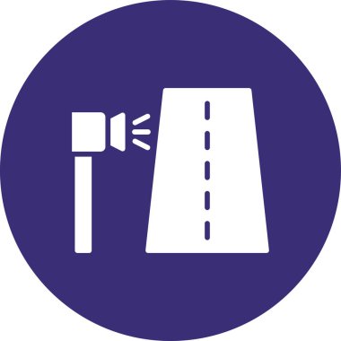 Yol. Web simgesi basit tasarım