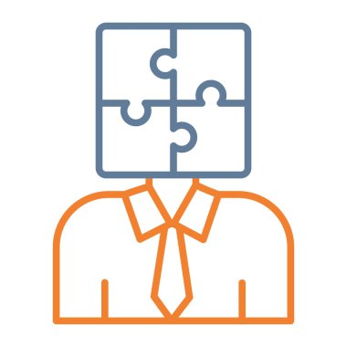 İş adamı Vektör Satırı Simgesi