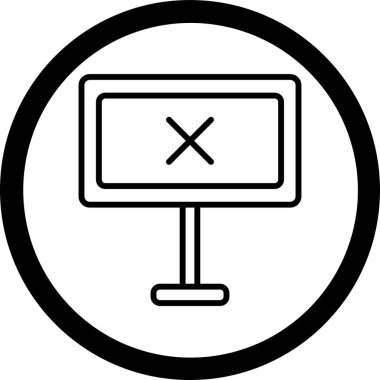 Hata simgesi vektör illüstrasyonu