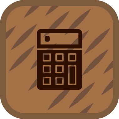 Hesap makinesi simgesi. düz dizayn biçimi 10