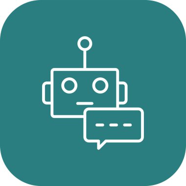 robot ikon vektör illüstrasyonu