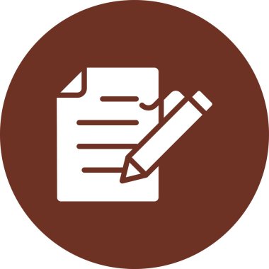 Belge. Web simgesi basit illüstrasyon