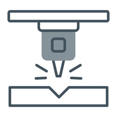 İHA kamera simgesi. Web için drone vektör simgelerinin özet çizimi