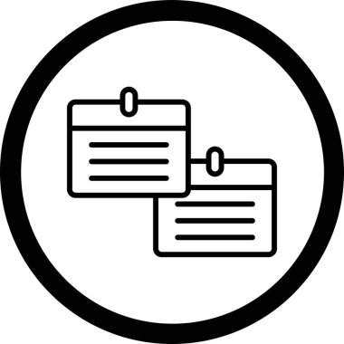 Belge simgesinin vektör illüstrasyonu