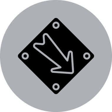 ok simgesi, vektör illüstrasyonu