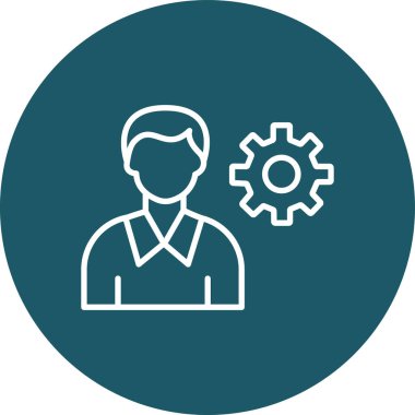 Vektör çizimi. Takım elbiseli adam.