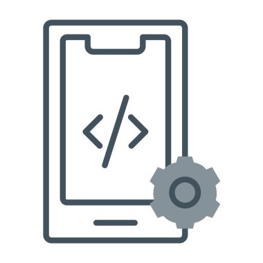 İngiliz anahtarı olan bir cep telefonu.