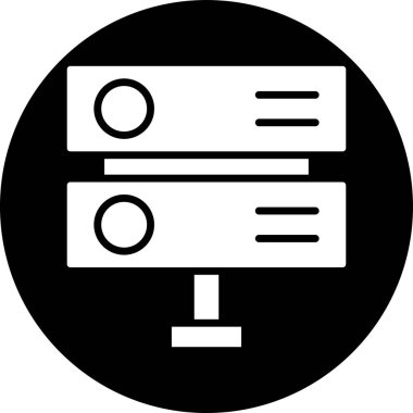 Veri Merkezi simgesini, vektör çizim