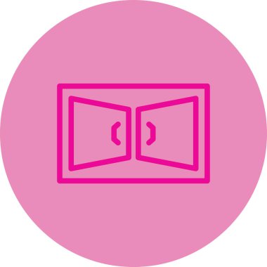 Kitap simgesinin vektör illüstrasyonu