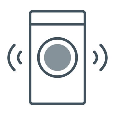 Müzik hoparlörü ince çizgi simgesi, ses ve ses, hoparlör işareti, vektör grafikleri, beyaz arkaplan üzerinde doğrusal desen, 10 eps.