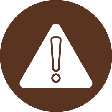 ünlem tehlike işareti simgesi ana hat biçiminde